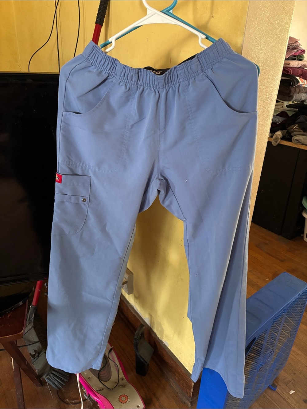 Dickies Light Blue Women's Cargo Scrub Pants